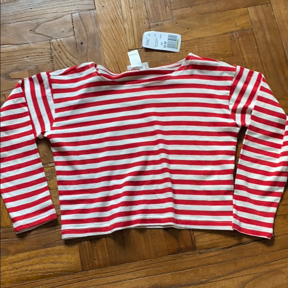 Girls stripe crop top